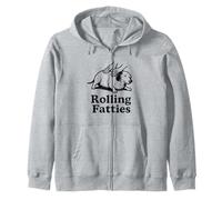 Divertido Perro Salchicha Weiner, Rolling Fatties, mamá, papá, Hijos Sudadera con Capucha