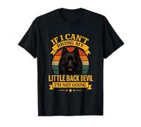 Divertido Perro Schipperke Little Black Devil para mamá y papá, Retro Camiseta