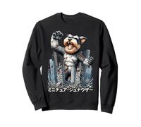 Divertido perro Schnauzer miniatura Kaiju Monster japonés Sudadera