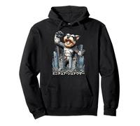Divertido perro Schnauzer miniatura Kaiju Monster japonés Sudadera con Capucha