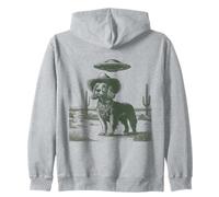 Divertido Perro Vaquero, ovni, alienígena, Cactus del Desierto, canino Occidental Sudadera con Capucha