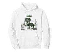 Divertido Perro Vaquero, ovni, alienígena, Cactus del Desierto, canino Occidental Sudadera con Capucha