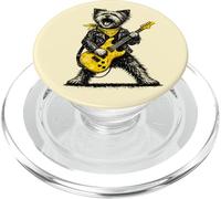 Divertido Perro Yorkie Tocando la Guitarra para los Amantes de Las Mascotas de la música Rock PopSockets PopGrip para MagSafe