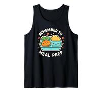 Divertido Personaje de Almuerzo Remember to Meal Prep Camiseta sin Mangas
