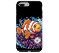 Divertido pez payaso escondido en un disfraz de anémona de mar Carcasa para iPhone 7 Plus/8 Plus