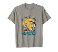 Divertido pez Pescador de Gone Fishin' Apparel, Amante de los Pescadores Camiseta