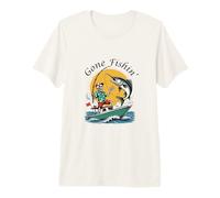 Divertido pez Pescador de Gone Fishin' Apparel, Amante de los Pescadores Camiseta Premium