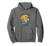 Divertido pez Pescador de Gone Fishin' Apparel, Amante de los Pescadores Sudadera con Capucha