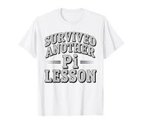 Divertido Pi Lección Profesor Supervivencia Matemáticas Humor Camiseta