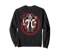 Divertido Pi-rate Spiral Pi Happy Pi Day Matemáticas Geek Pirata Lover Sudadera