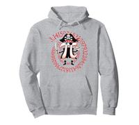 Divertido Pi-rate Spiral Pi Happy Pi Day Matemáticas Geek Pirata Lover Sudadera con Capucha