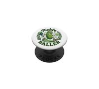 Divertido Pickle Baller Pun Dill Pickle Pickleball Player PopSockets PopGrip Adhesivo