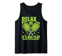 Divertido Pickleball Jugador Relájese Su Rec Jugar Nadie Camiseta sin Mangas