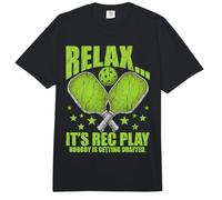 Divertido Pickleball Jugador Relájese Su Rec Jugar Nadie Comfort Colors Adult Heavyweight T-Shirt