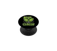 Divertido Pickleball Jugador Relájese Su Rec Jugar Nadie PopSockets PopGrip Adhesivo