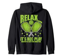 Divertido Pickleball Jugador Relájese Su Rec Jugar Nadie Sudadera con Capucha