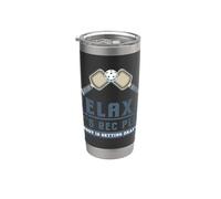 Divertido Pickleball Jugador Relájese Su Rec Jugar Nadie Vaso térmico de acero inoxidable de doble pared