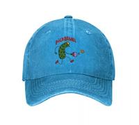 Divertido Pickleball Jugando a Pickleball Vaqueros Coleta Gorra de béisbol Sombreros Ajustables para Hombres Mujer Gorra Primavera Otoño Hip Hop Casquette