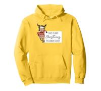 Divertido Pijama de Reno navideño This Is My Christmas Sudadera con Capucha