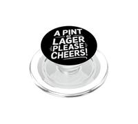 Divertido Pint of Lager Broma Papá Papá Padre Marido Humor PopSockets PopGrip para MagSafe