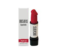 Divertido pintalabios regalo novedoso de Dickmas, colección de vacaciones, 4 g/0,14 oz, varios colores, regalo divertido para fiestas para mujeres y hombres (rojo brillante)