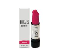 Divertido pintalabios regalo novedoso de Dickmas, colección de vacaciones, 4 g/0,14 oz, varios colores, regalo divertido para fiestas para mujeres y hombres (rojo rosa)