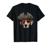 Divertido pirata Catahoula Leopard Dog Camiseta