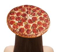 Divertido piza hut - Divertido piza hut Creativo piza hut Sombrero De Fiesta Loco Para Adultos Fiesta De Carnaval De Halloween Cos Pizza Impresión Digital Sombrero Para Adultos, Piza Hut Para Adultos
