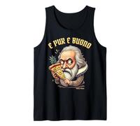 Divertido Pizza de piña Galileo Galilei Nerds históricos Camiseta sin Mangas