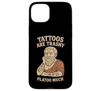 Divertido Platón Tatuaje Juego de palabras Broma Filosofía Humor Tatuajes Basureros Carcasa para iPhone 15 Plus