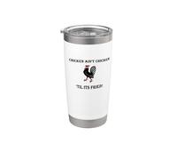 Divertido pollo frito "El pollo no es pollo hasta que esté frito" Vaso térmico de acero inoxidable de doble pared