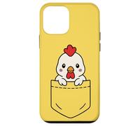 Divertido pollo Pocket Pal, bonito animal de granja Carcasa para iPhone 12 mini