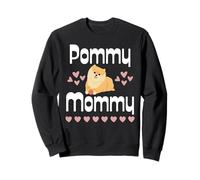 Divertido pommy mommy, perro pomerania, cachorro, mamá Sudadera