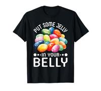 Divertido Poner un Poco de gelatina en tu Vientre Jelly Beans Caramelo de Pascua Camiseta