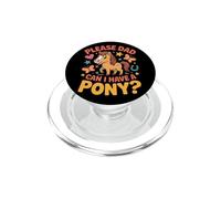 Divertido Pony para Navidad Cumpleaños Navidad Vacaciones Caballo Broma PopSockets PopGrip para MagSafe