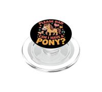 Divertido Pony para Navidad Cumpleaños Navidad Vacaciones Caballo Broma PopSockets PopGrip para MagSafe