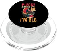 Divertido Por Favor Sé Paciente Conmigo Soy Viejo Retro Clásico PopSockets PopGrip para MagSafe