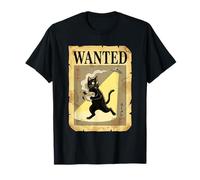 Divertido póster de Gato japonés Extraterrestre Que se Busca Ramen, Anime Kawaii Camiseta