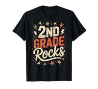 Divertido Profesor de 2º Grado Rocks El último día de Las Abejas más Lindas de Fin de año Camiseta