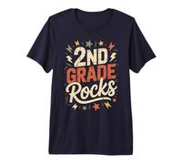 Divertido Profesor de 2º Grado Rocks El último día de Las Abejas más Lindas de Fin de año Camiseta Premium