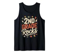 Divertido Profesor de 2º Grado Rocks El último día de Las Abejas más Lindas de Fin de año Camiseta sin Mangas