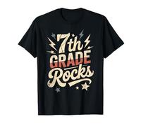 Divertido Profesor de 7º Grado Rocks, el último día, pequeños Humanos Firman mi Camiseta