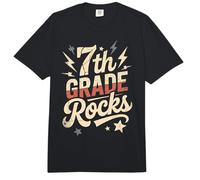 Divertido Profesor de 7º Grado Rocks, el último día, pequeños Humanos Firman mi Comfort Colors Adult Heavyweight T-Shirt