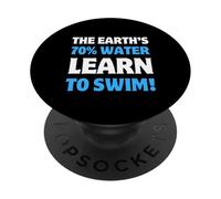 Divertido profesor de natación e instructor de natación PopSockets PopGrip Adhesivo
