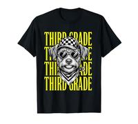 Divertido Profesor de Tercer Grado, Lindo Perro para Estudiantes de Regreso a la Escuela Camiseta gráfica económica
