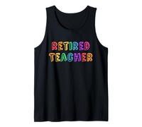 Divertido Profesor Jubilado amándolo adiós Escuela Playa mamá Camiseta sin Mangas