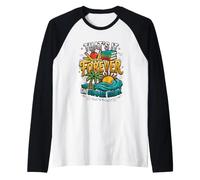 Divertido Profesor Jubilado eso es para Siempre en Las Vacaciones de Verano Camiseta Manga Raglan