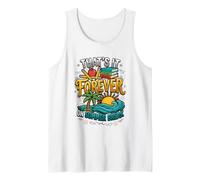 Divertido Profesor Jubilado eso es para Siempre en Las Vacaciones de Verano Camiseta sin Mangas