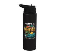 Divertido profesor jubilado eso es para siempre en las vacaciones de verano Stainless Steel Insulated Water Bottle