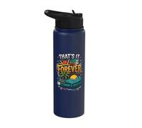 Divertido profesor jubilado eso es para siempre en las vacaciones de verano Stainless Steel Insulated Water Bottle